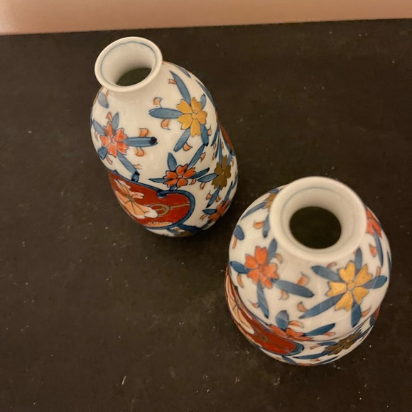 Imari Arita Ware Porcelain Sake Cups Signed Old Japanese Antique Tokkuri Rare - Picture 7 of 11